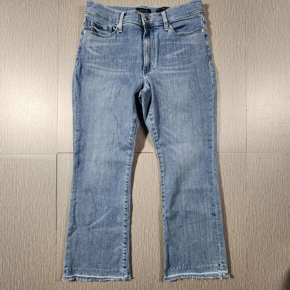 Banana Republic Denim - Banana Republic Mid Rise Crop Flare Jeans Women’s Size 29